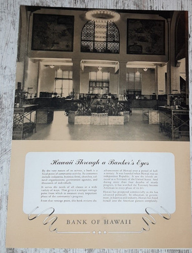 1946 bank hawaii - bank, of
